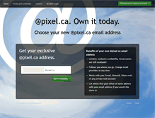 Tablet Screenshot of pixel.ca